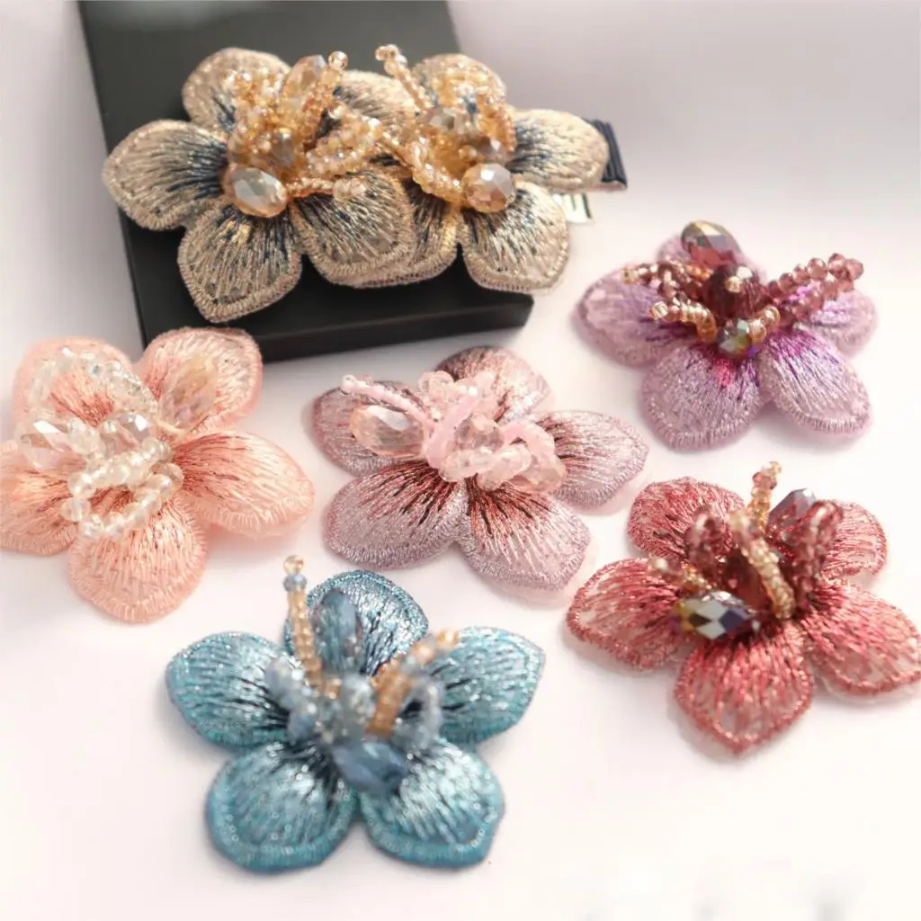 Бусины ручной работы кристаллы вышивка патчи для обуви цветок одежда шляпа