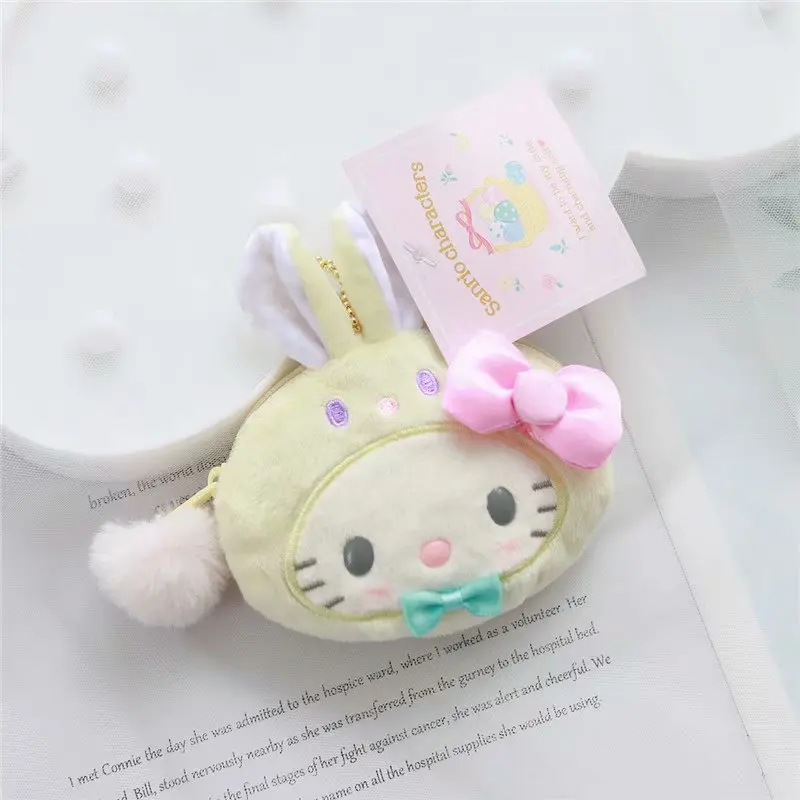 С рисунками из мультфильма My Melody Cinnamoroll PomPomPurin Pochacco Kuromi плюшевые домашние тапочки