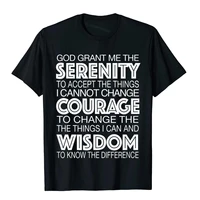 serenity prayer alcoholics anonymous 12 step t shirt cotton men t shirt gift t shirt comfortable wholesale
