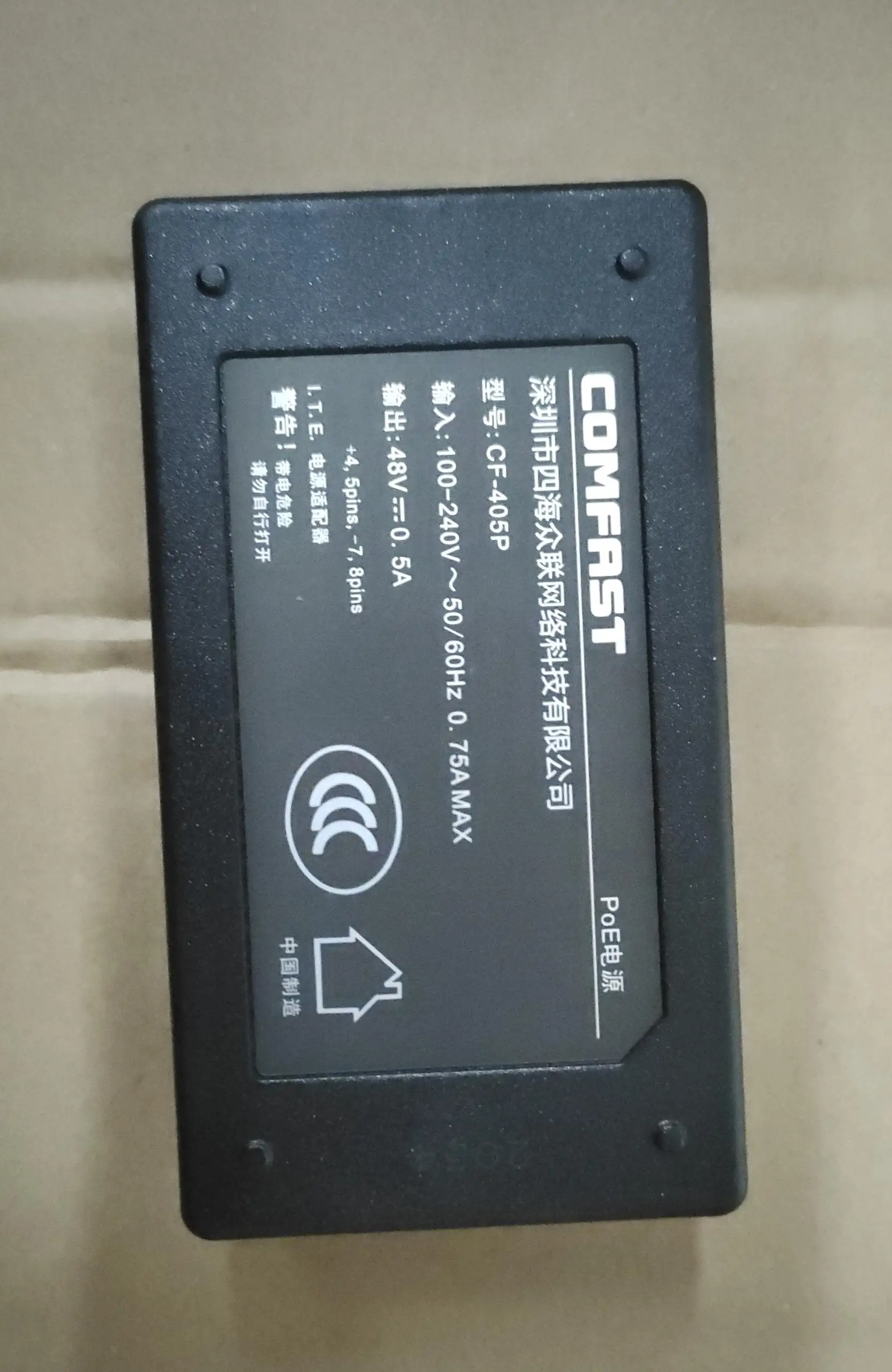 POE-инжектор COMFAST для IP-камер видеонаблюдения 48 В 0 5 А питание США или ЕС