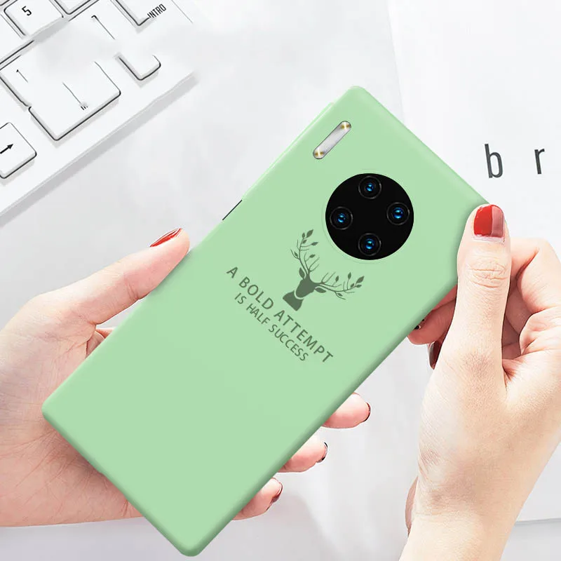 Твердый чехол из жидкого поликарбоната для huawei mate 30 Pro 5G Модный телефона 20 удобная