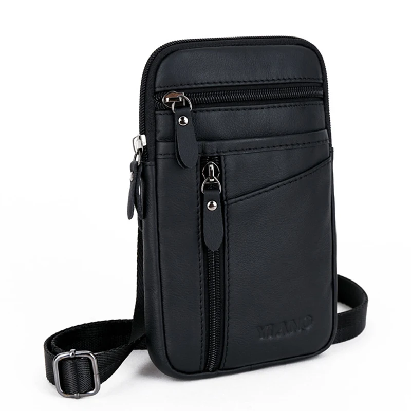 Мужские сумки почтальонки из натуральной кожи первый слой повседневная сумка