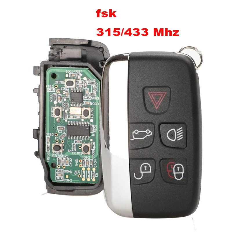 Автомобильный Дистанционный ключ jingyuqin FSK 315/433 МГц подходит для Jaguar Land Rover Discovery 4
