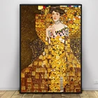 3D Алмазная живопись мозаичные квадратные Стразы Алмазная вышивка Густав Климт Адель блох наборы для вышивки крестом ремесла картины