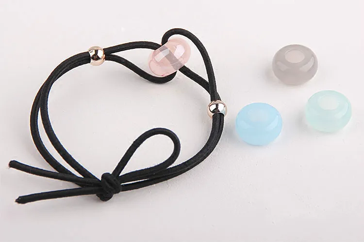 Макропористые бусины из смолы ручная работа сделай сам веревка ожерелье серьги