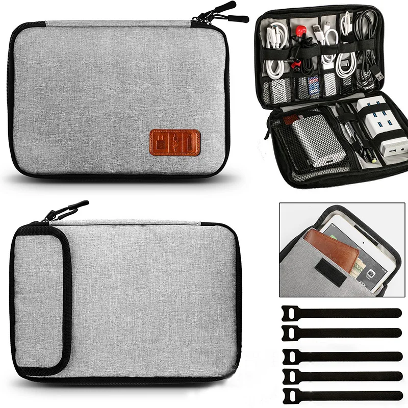 

Travel Cable Bag Portable Digital USB Gadget Organizer Ipad Storage Case Earphone Power Bank Electronics Storage Carrying