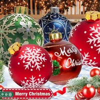 60cm large pvc christmas balls decorations christmas tree new year gift xmas hristmas for home outdoor inflatable toys 2022 new