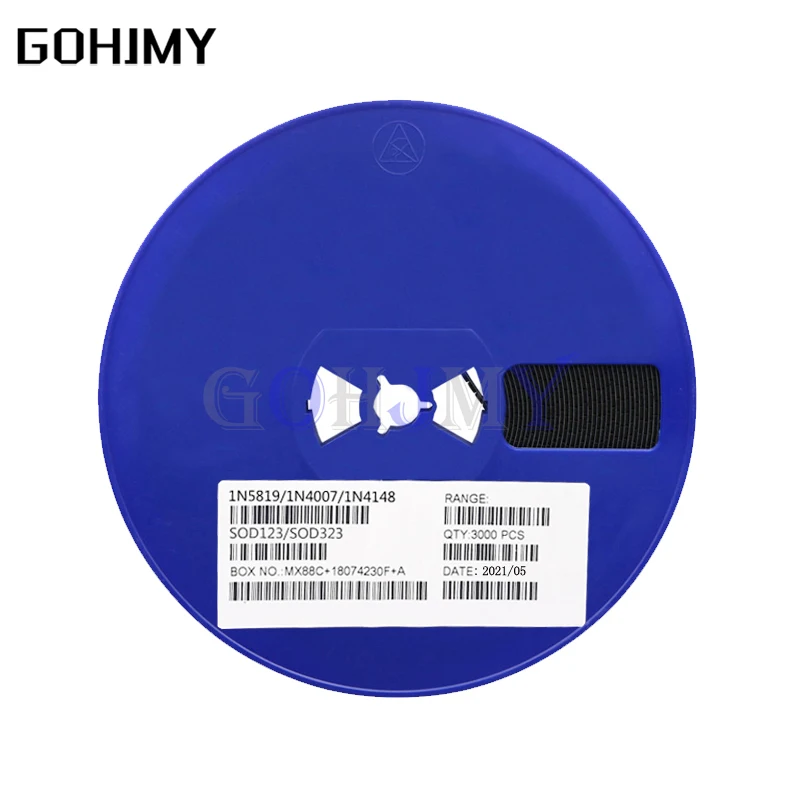 

1Reel 3000PCS SMD diode 0805 SOD-123 1N5819 1N4007 1N4148 SOD123 SOD-323 1206 1N4148WS 1N5819WS B5819WS SOD323 Schottky diodes