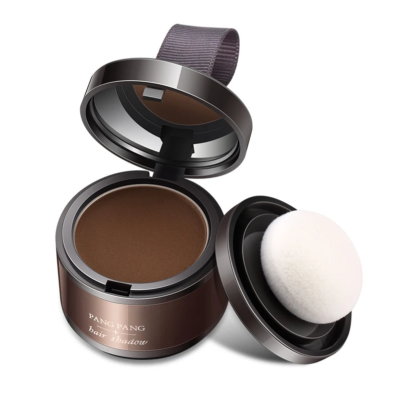 1 шт волшебная пушистая тонкая пудра для волос Pang Hair Line Shadow Makeup, консилер для волос, покрытие для корней волос, унисекс, мгновенное покрытие серого цвета