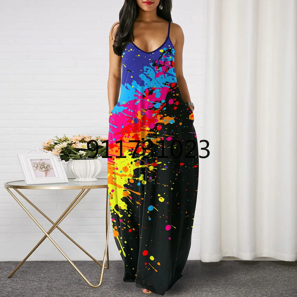 2021 летнее сексуальное платье в африканском стиле с принтом без рукавов и