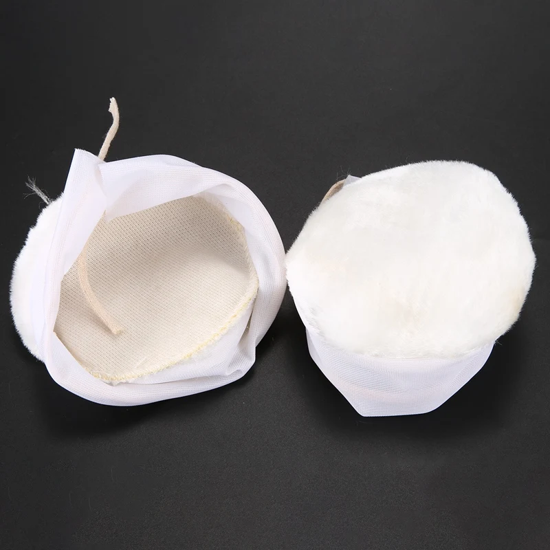 

5Pcs Polisher/Buffer kit Soft Wool Bonnet Pad White