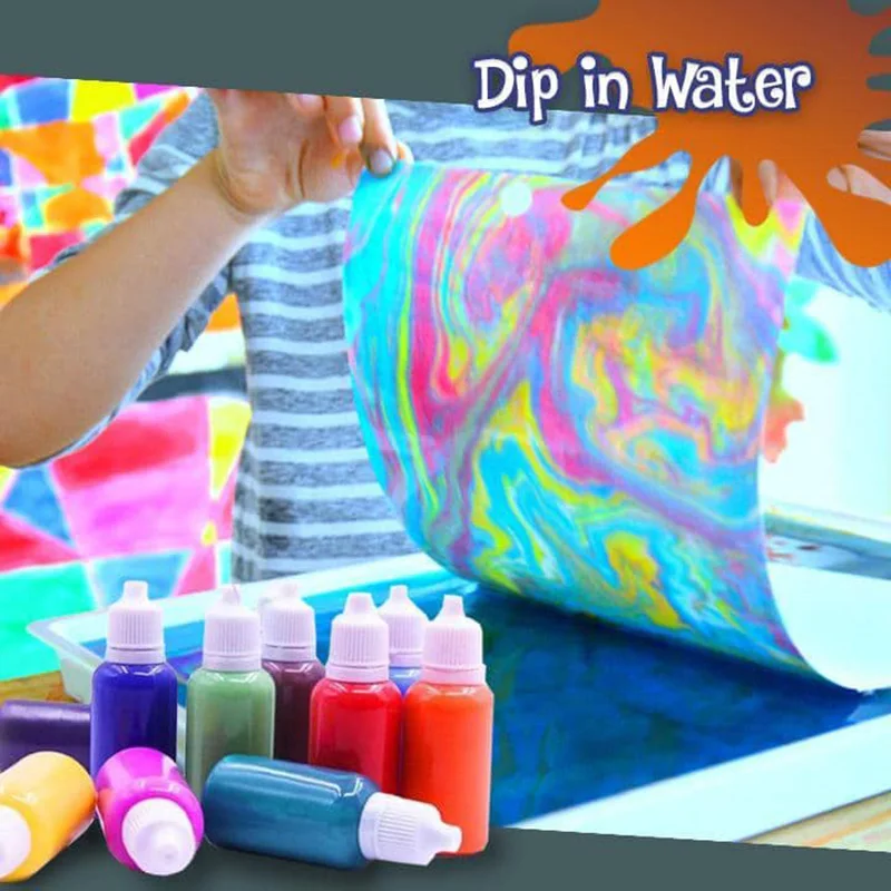

Hydrographics Water Transfer Marbling Painting Set Painting on Water Drawing Tools Kit MJJ88