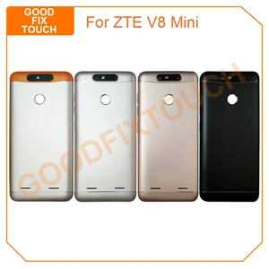 Задняя крышка для ZTE Blade V8 Mini V8mini V0850, Крышка батарейного отсека, чехол с объективом камеры, стеклянные боковые кнопки, Корпус задней двери