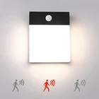 Наружный светодиодный настенный светильник, алюминиевый водонепроницаемый IP65 датчик движения, настенный светильник для сада, коридора, подвала, крыльца, бра, светильник ing