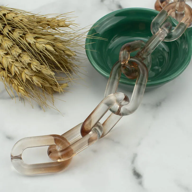 Женская сумка с цепочкой градиентного цвета из акриловой искусственной кожи