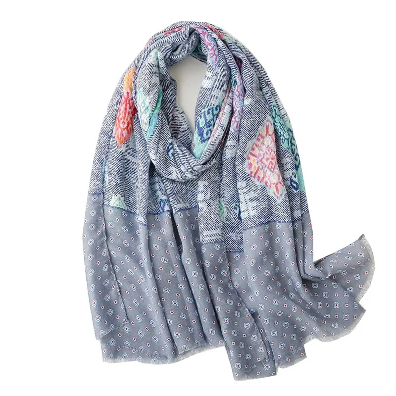 

Luxury brand Soft cotton Handfeeling scarves Summer Women Shawl Hight Quality Hijab Scarf Wholesales Pashmina Female Bandana