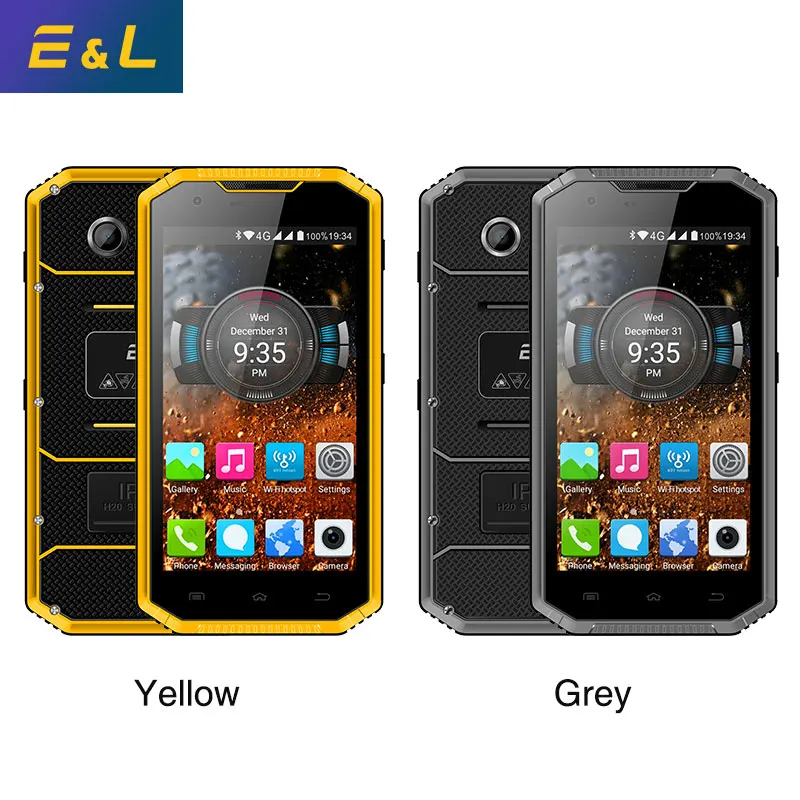 KENXINDA E & L W7S 2 Гб 16 сотовый телефон IP68 EL водонепроницаемый 5 0 дюймов Android 6 MTK6737