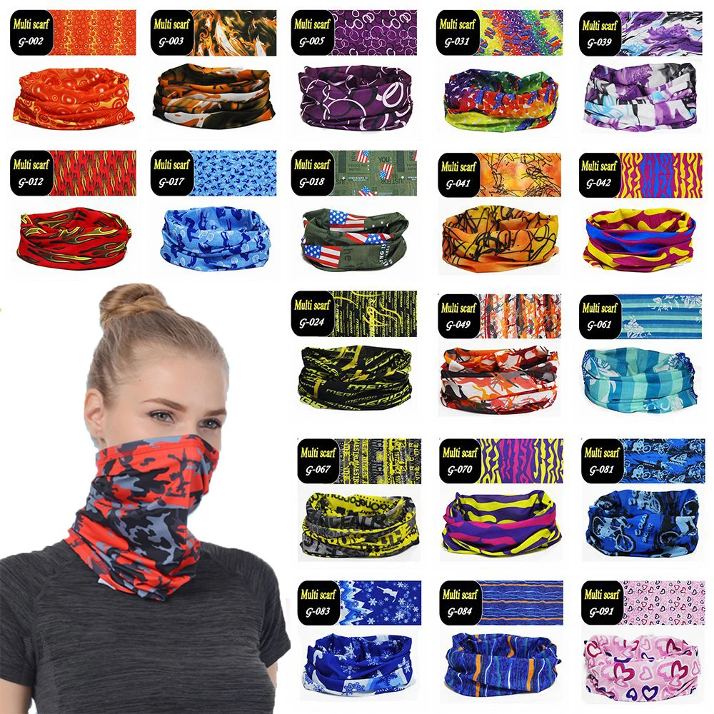 Men Women Sunshade Collar Magic Tube Scarf Head Face Neck Gaiter Dustproof Bandana Bicycle Fishing Outdoor Sports Headwear Scarf