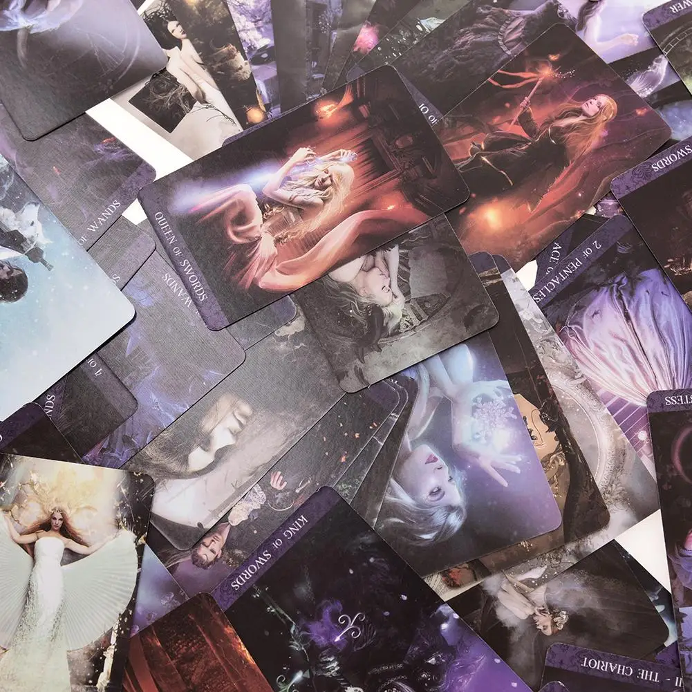 78 Tarot De La Nuit карты Таро английская версия держатель карточек настольных игр Семья
