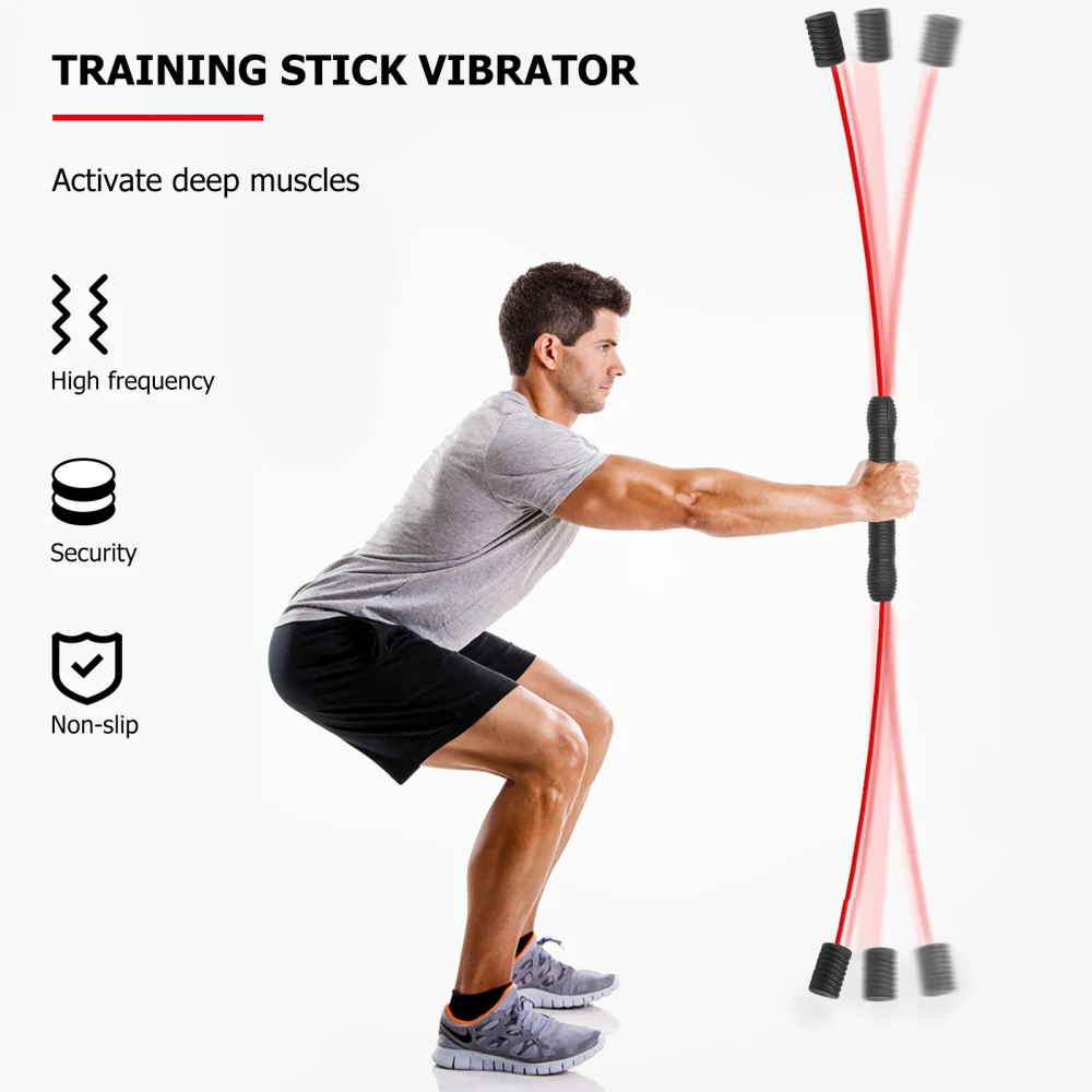 

1pc Detachable Training Rod Multifunction Fitness Vibrating Bar Exercise Stick