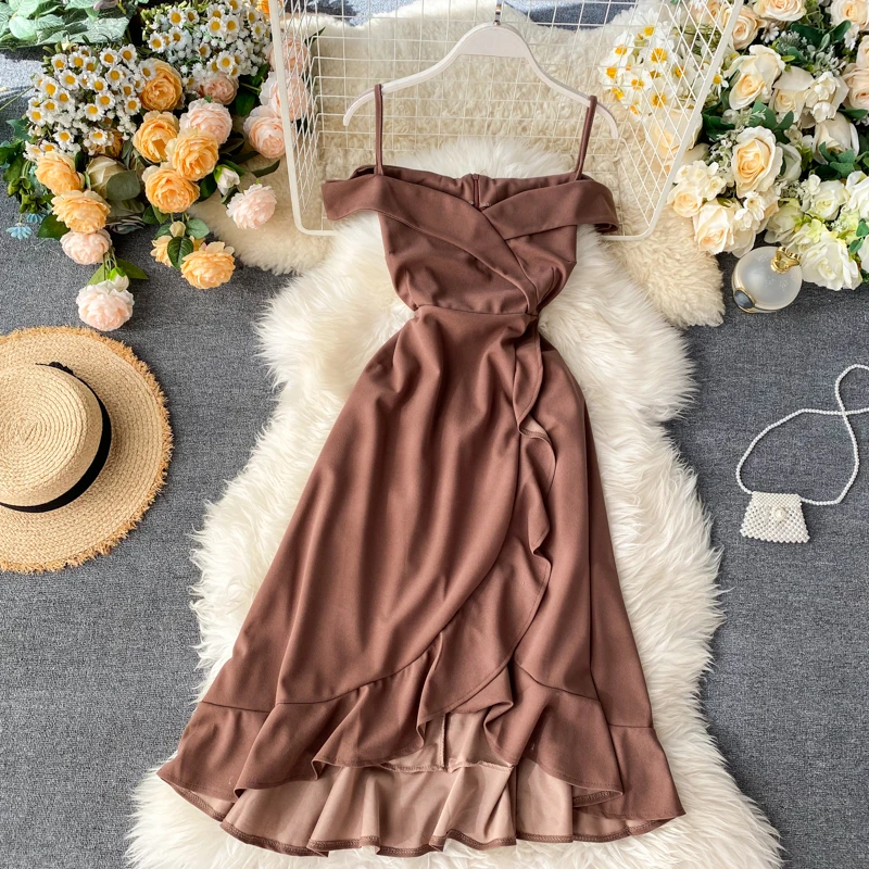 ZQLZ летнее сексуальное платье 2021 Новинка без бретелек рукавов винтажные Vestidos Mujer