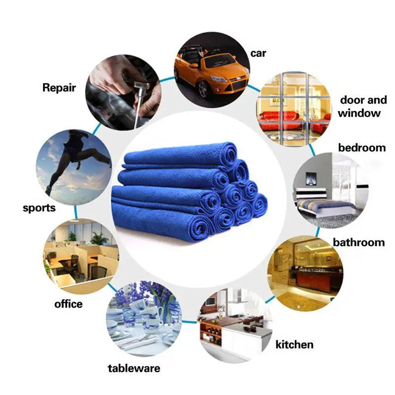 30*70cm 1PCS Car Wash Towel Microfiber Large Rag Thickening Absorbent Wipes Cleaning Cloth Supplies Auto | Автомобили и мотоциклы
