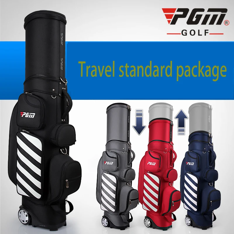 Retractable! PGM Golf Men Sports Standard Wheel Bag 125cm Women Multifunctional Air Aviation Thermostatic Bag with Password Lock
