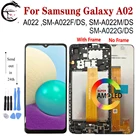 Super AMOLED A02 LCD для Samsung Galaxy A02 экран мобильного телефона A022 дисплей с рамкой SM-A022FDS A022M A022G ЖК-экран с сенсорным дигитайзером в сборе