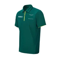 camiseta de carreras del equipo martin f1 camisa de manga corta transpirable color verde para aficionados al coche temporada