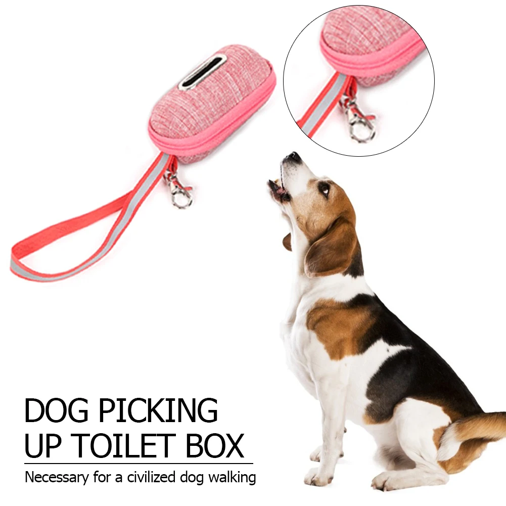 

Dog Poop Biodegradable Bag Dispenser Pouch Pet Puppy Cat Pick Up Poop Bag holder Pets Supplies Garbage Bags Organizer