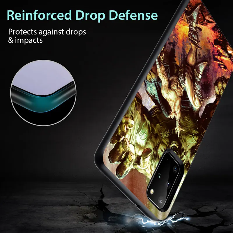 

Marvel Bruce Banner Dr. Banna for Samsung S6 S7 S8 S9 S10 S10E S21 Edge Plus Ultra 5G TPU Black Phone Case