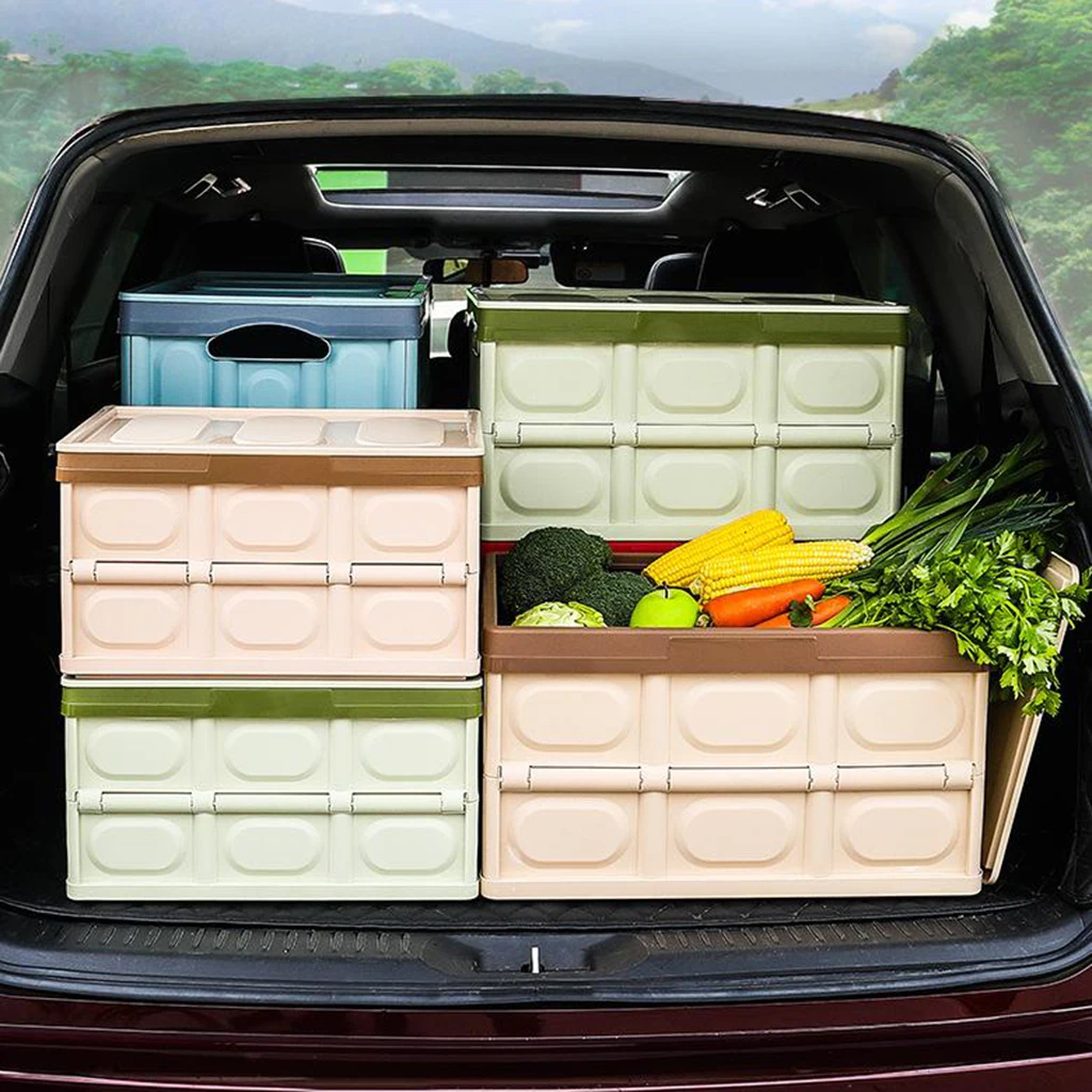 Ящик для хранения в багажнике автомобиля складные ящики с крышкой черный 30