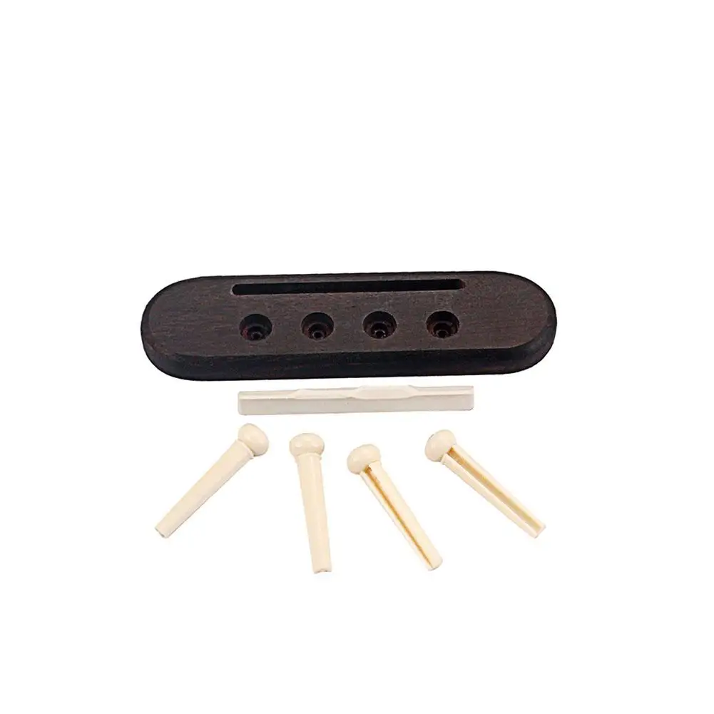 

Mounchain 4 String Rosewood Ukulele Bridge+Lower Chord for Ukulele Parts