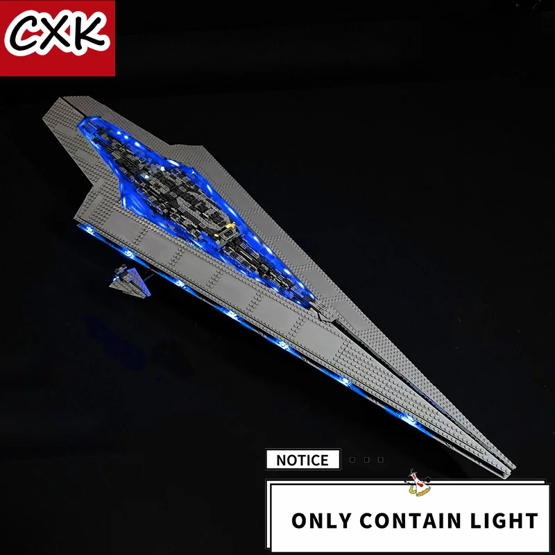 

Light Set For Interstellar Destroyer Building Blocks Model Lamp Kit Compatible With LEGO 10221 Brand Toy (Only light included)