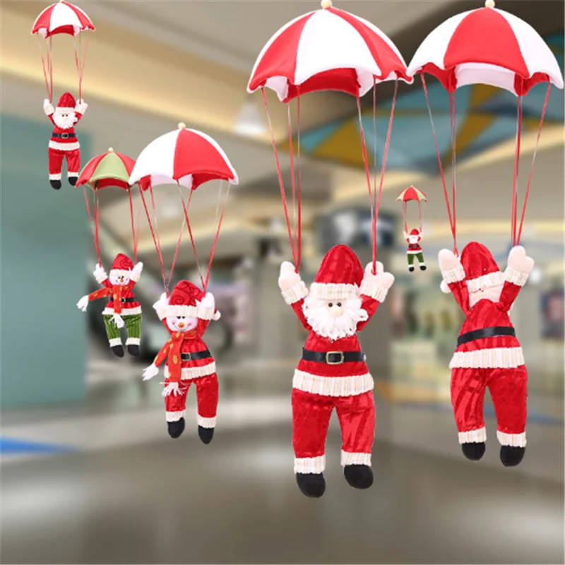 

New Year Christmas Decoration Parachute Santa Claus Pendant Merry Christmas Christmas Tree Decoration Ornaments Navidad