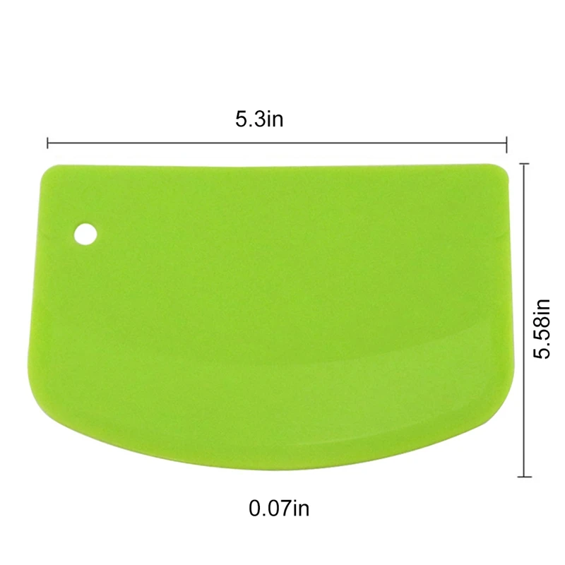 

2pc Plastic Cake Cream Spatula Dough Butter Batter Scraper Baking Tools For Home Baking Nough Cutting Tools Kitchen Gadgets