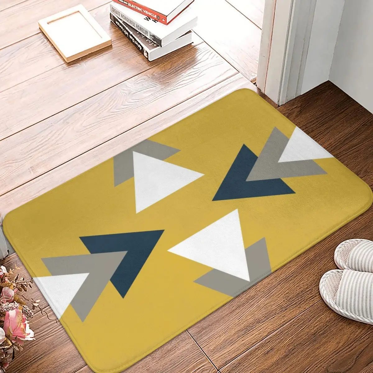 

Юго-Западный треугольник. Минималистичный геометрический абстрактный напольный коврик со стрелками, коврик, коврик для ног, нескользящий к...