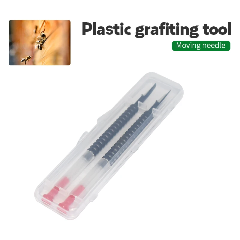 

Brand Plastic Grafiting Tool Beekeeping Tools In The Box 2PCS Suitable for Bee Queen Larva Retractable Grafting Tool