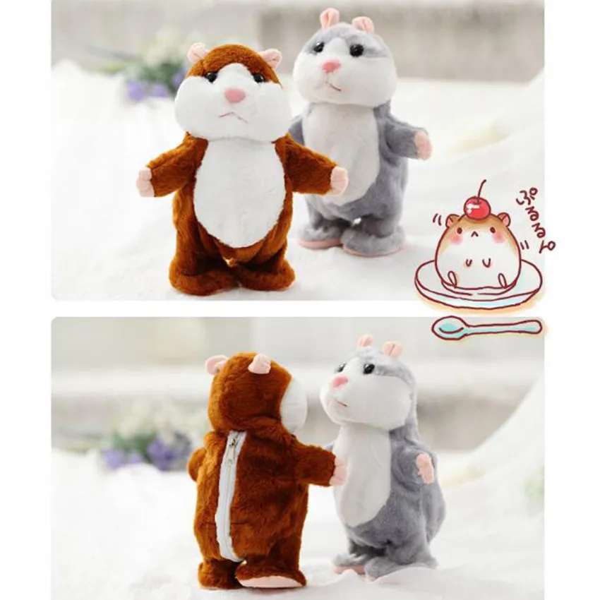 

Electronic Talking Hamster Plush Toys Best Early Educational Toy Christmas Gift Speaking Sound Stuffed Electric Pets