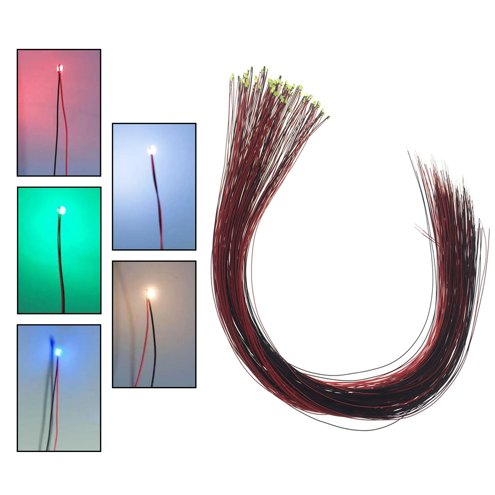 

100pcs Lamp Light Model Street Lights Layout Ornament Dollhouse Decoration