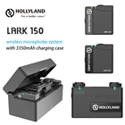 Hollyland LARK 150 комплект беспроводной микрофонной системы 2-в-1, портативный мини-микрофон с отворотом для камеры DSLR, телефонов iPhone и Android