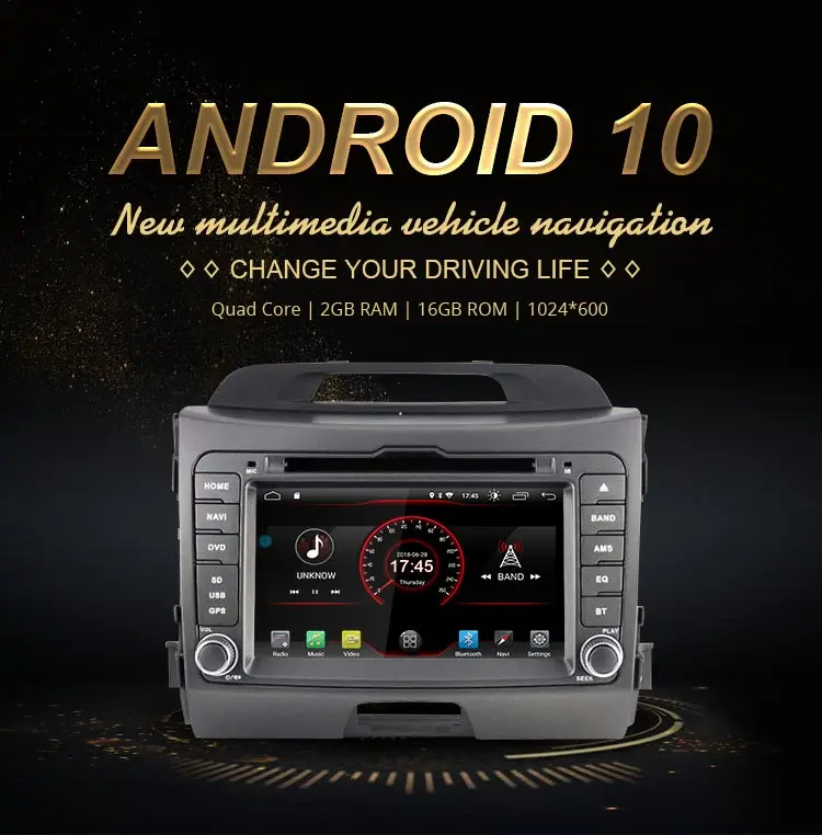 JDASTON Android 10,0 автомобильный dvd-плеер для KIA Sportage 3 2010-2012 2013 Мультимедиа gps навигация 2 Din автомагнитола стерео