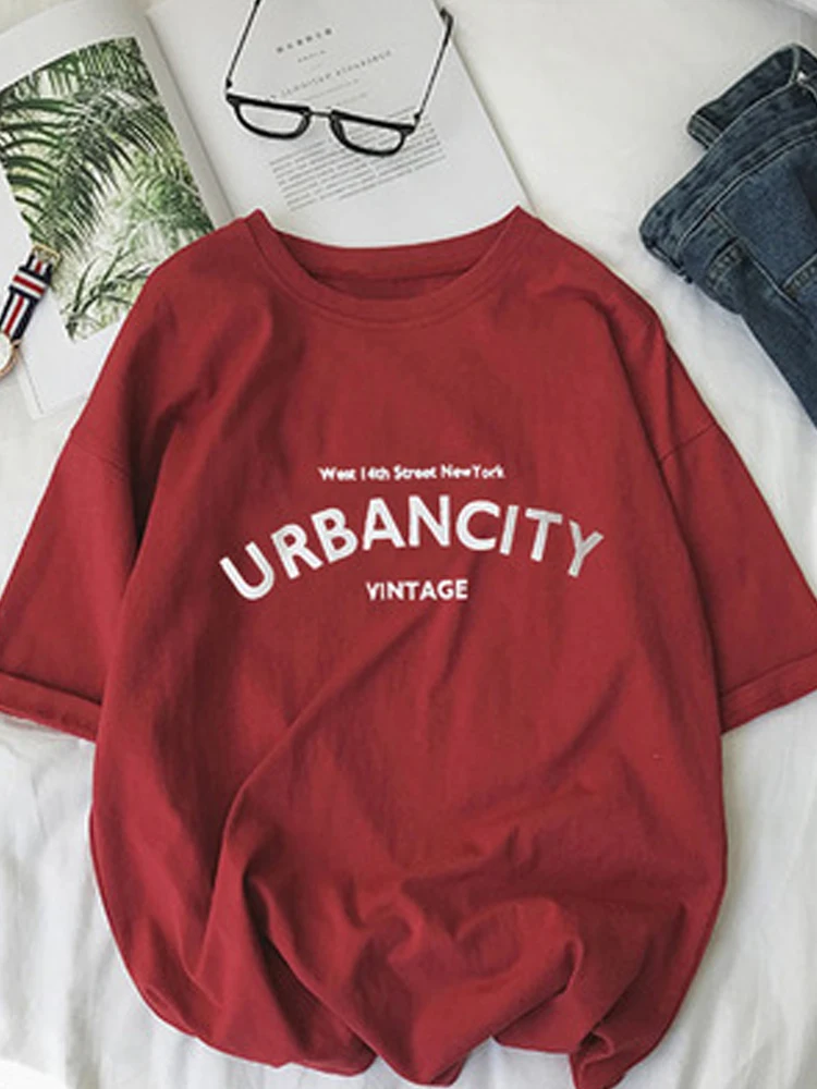 2020 Summer Letter T-Shirt Women Fashion Casual Short Sleeve Bottoming Loose O-Neck Streetwear Korean Pullover Female Top Tshirt | Женская