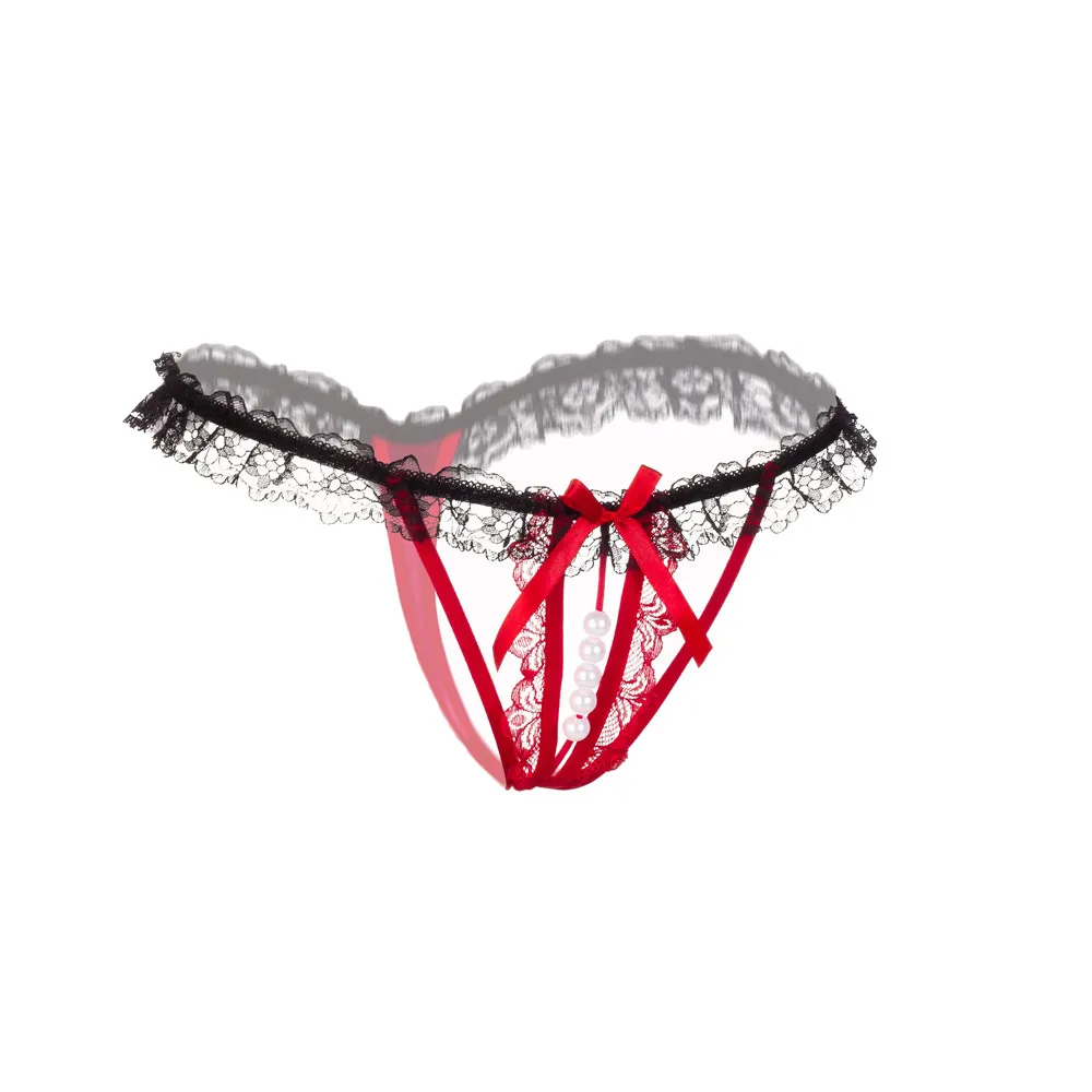 Сексуальное женское нижнее белье с жемчужинами стринги трусики-стринги