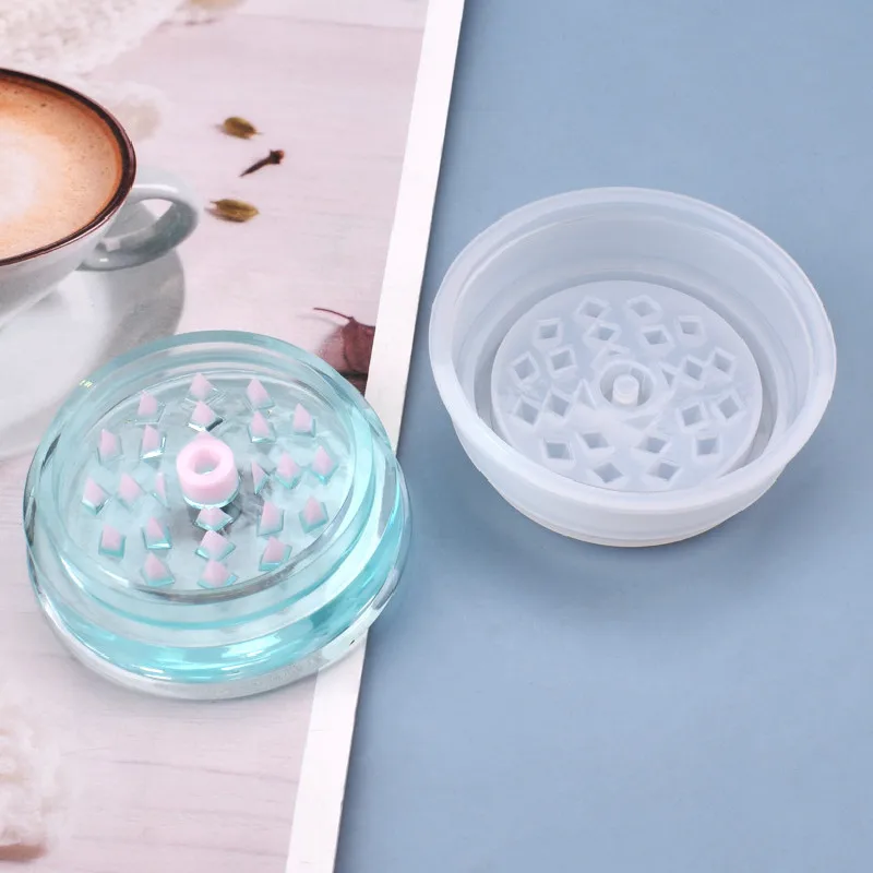 Ashtray Mold Crystal Epoxy Resin Mould Tobacco Grinder Herb Smoke Spice Crusher Silicone Molds DIY Crafts Making Tool | Дом и сад