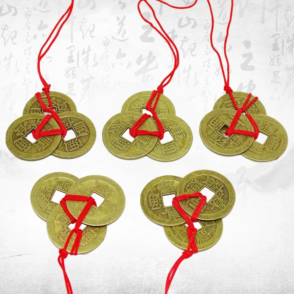5 шт. 1 дюйм Китайский Фортуна монеты офис Лаки коллекция салона традиционные