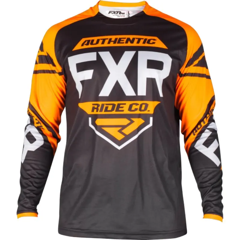 N Новинка, быстросохнущая футболка FXR moto, MX bike, moto cross, Джерси BMX DH MTB, футболка, мото одежда - Цвет: N