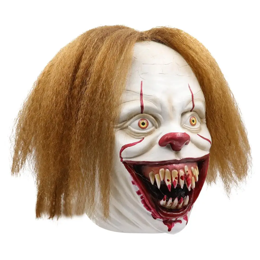 Латексные маски для косплея шлем клоуна костюм на Хэллоуин реквизит Джокер |