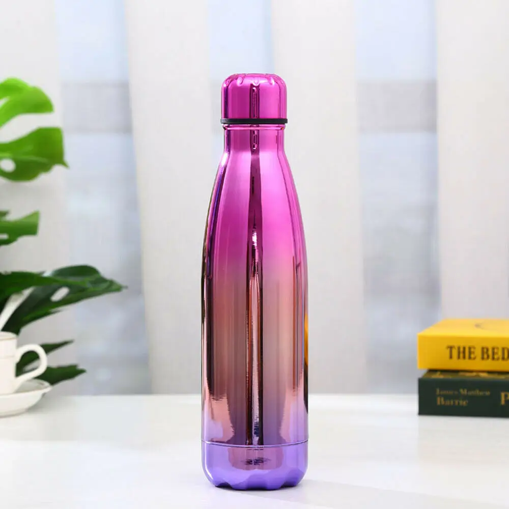 500 мл Нержавеющая сталь вакуумной изоляцией из нержавеющей стали бутылка фляжка