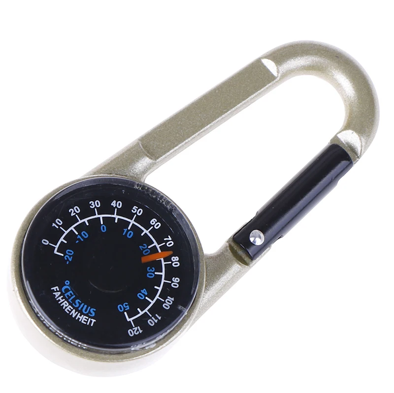 Multifunctional Mini 3in1 Carabiner Compass Thermometer Outdoor Camping Hiking | Спорт и развлечения